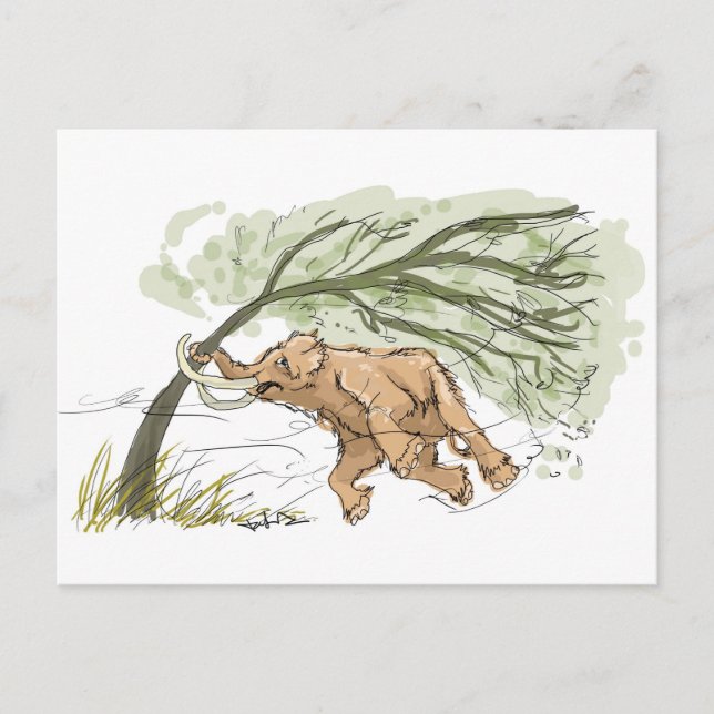 Hang in There Mammoth Postcard (Front)