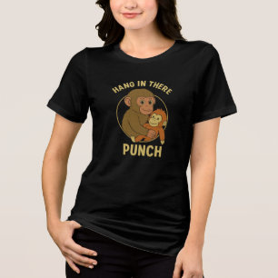 Hang In There Punch – Monkey on Vine Swing Tri-Blend Shirt