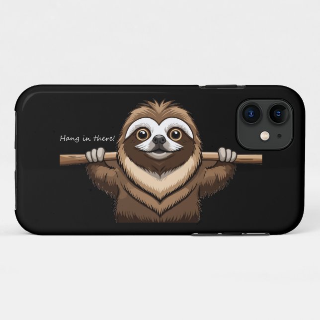 "Hang in There": Sloth's Encouraging Words  Case-Mate iPhone Case (Back (Horizontal))