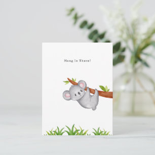 Hang In There Supportive Motivational Koala Card
