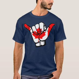 Hang Loose Brazilian JiuJitsu Shaka Hand Canadian  T-Shirt