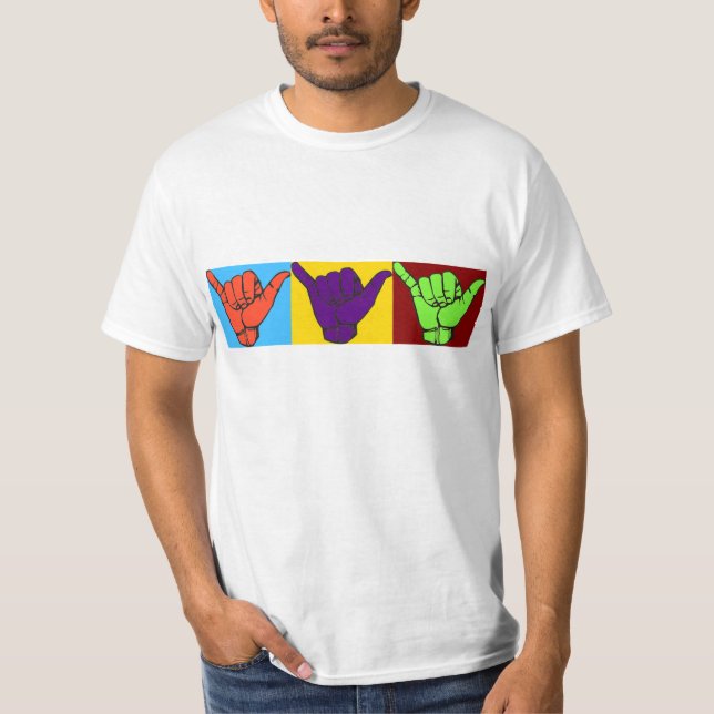 Hang Loose Design T-Shirt (Front)