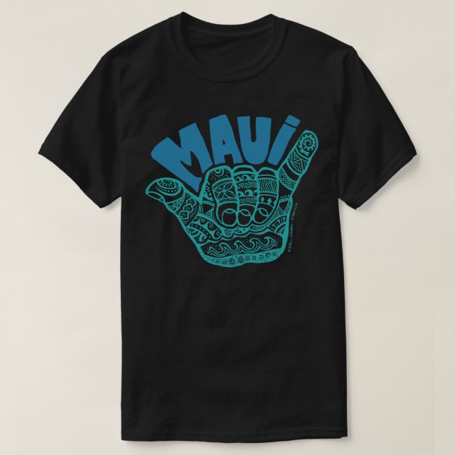 HANG LOOSE MAUI T-Shirt (Design Front)