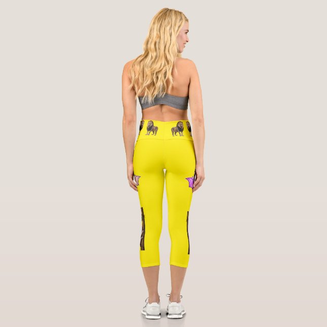 Hang Loose Threads Capri Leggings (Back)