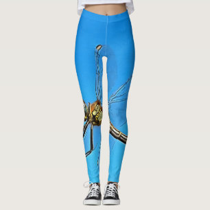 Hang On In There Artistic Dragonfly Leggings