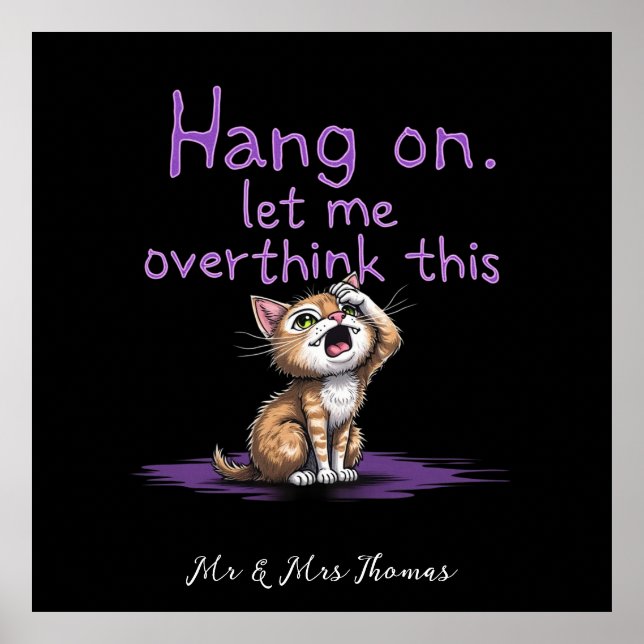 Hang On, Let Me Overthink This Funny Introvert  Poster (Front)