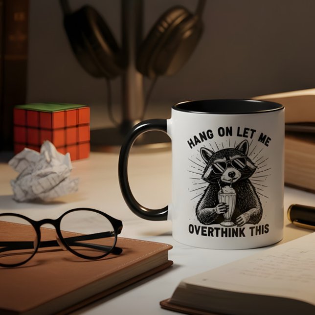 Hang On Let Me Overthink This Two-Tone Coffee Mug (Creator Uploaded)