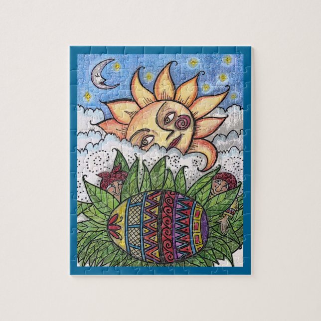 Hang on to Your Pysanka Ukrainian Easter Egg Jigsaw Puzzle (Vertical)