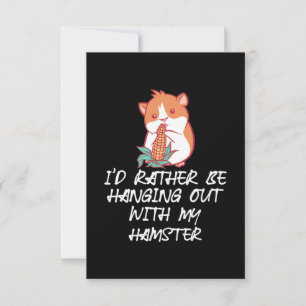 Hang Out With My Hamster RSVP Card