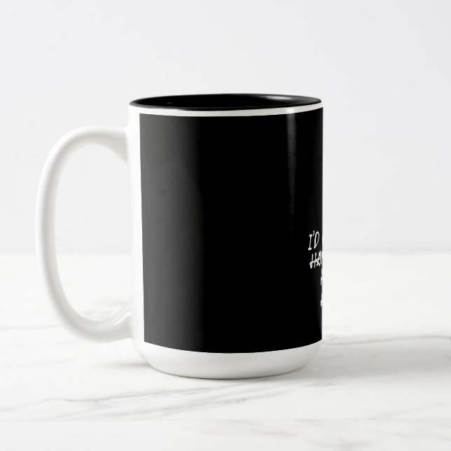 Hang Out With My Hamster Two-Tone Coffee Mug (Left)