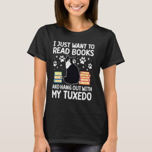 Hang Out With My Tuxedo Cat Owner Tuxedo Cat Lover T-Shirt