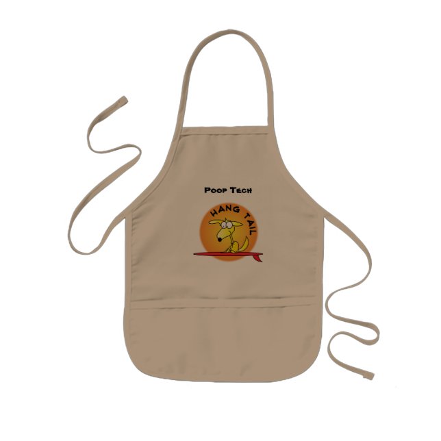 Hang Tail Kids Bib "Poop Tech" Kids Apron (Front)