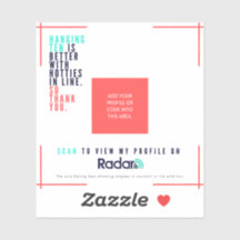 "Hang Ten" - Vinyl SURF QR Card