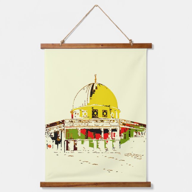 Hang the Glory: Dome of the Rock Hanging Tapestry (Front)