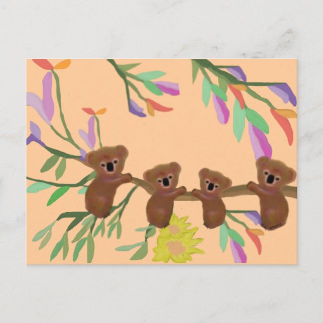 Hang with Koala bears Postcard (Front)