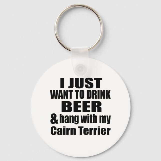 Hang With My Cairn Terrier Key Ring (Front)