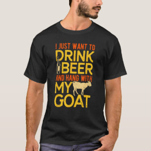 Hang With My Goat Dad Goat Father Goat Farmer Goat T-Shirt