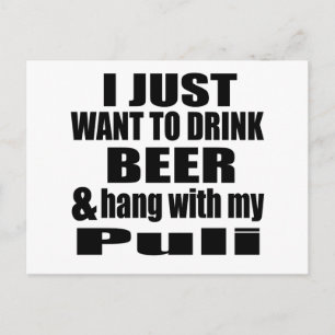 Hang With My Puli Postcard