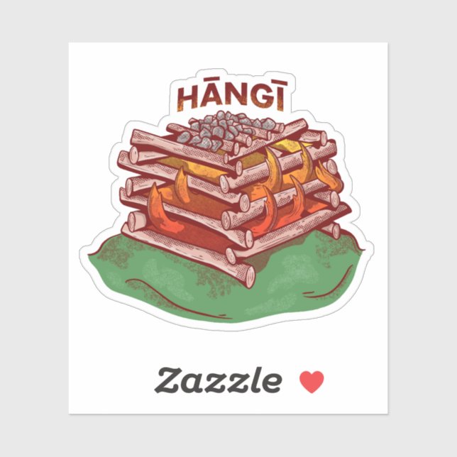 Hangi Maori Cooking Food Kai (Sheet)