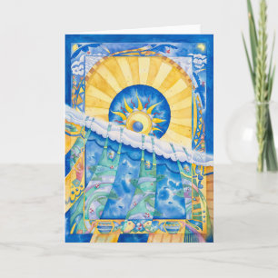 Hangin on a Wave - Folded Art Note Card