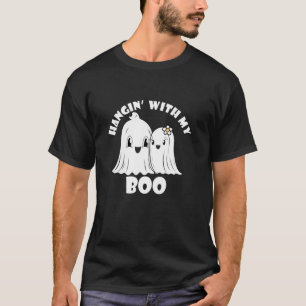 Hangin With my Boo Couples Halloween Adult Costume T-Shirt