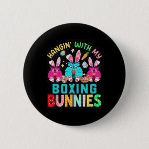 Hangin' With My Bunnies Easter Day Costume Boxing 6 Cm Round Badge
