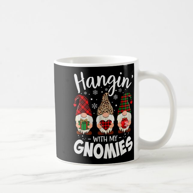 Hangin With My Gnomie Leopard Women Christmas Gnom Coffee Mug (Right)