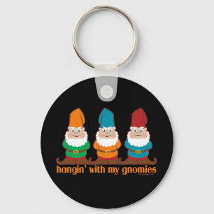 Hangin' With My Gnomies black Key Ring