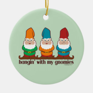 Hangin' With My Gnomies Ceramic Tree Decoration