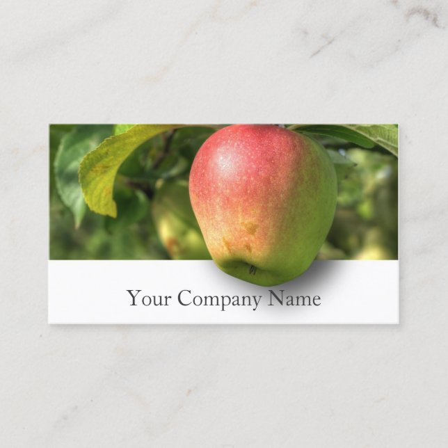 Hanging Apple Orchard Photograph - Business Card (Front)