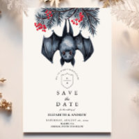 Hanging Bat Gothic Winter Wedding