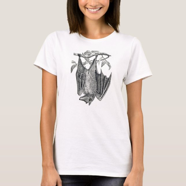 Hanging bat ladies t-shirt (Front)