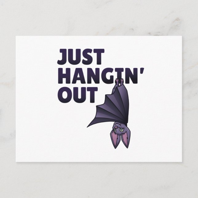Hanging bat postcard (Front)