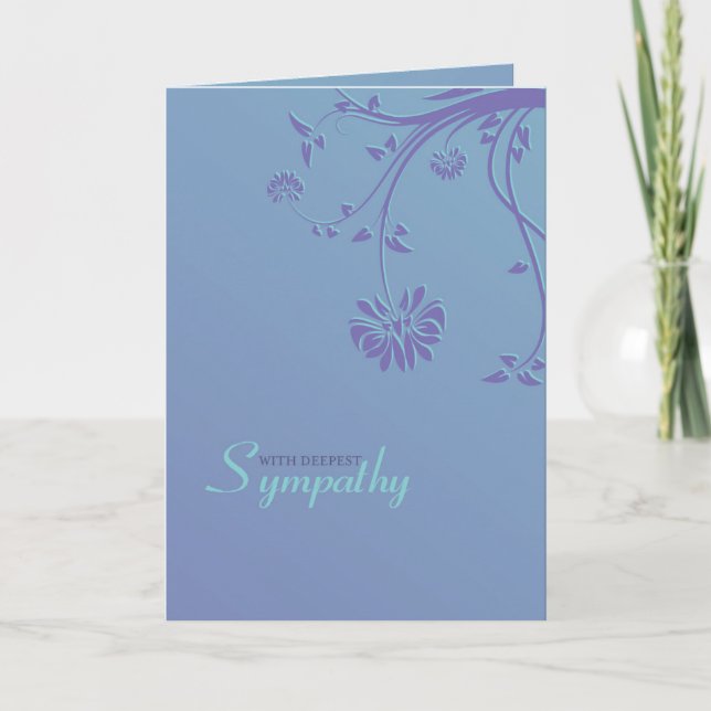 Hanging Branch Deepest Sympathy Card (Front)