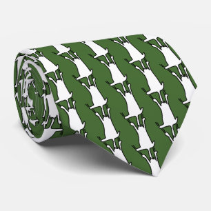 Hanging Cat doodle Tie