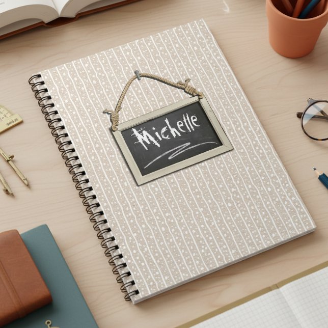 Hanging Chalkboard Beige ID397 Notebook (Creator Uploaded)