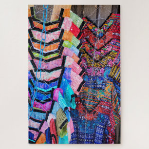 Hanging Dresses Pattern Focus Jigsaw Puzzle