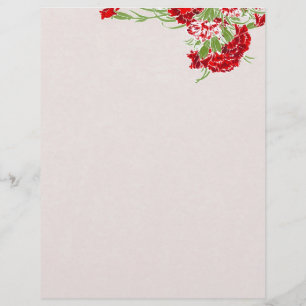 Hanging Flower ~ Letterhead
