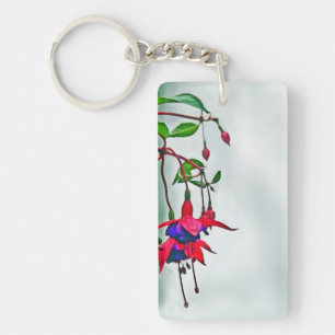 Hanging Fuchsia Key Ring