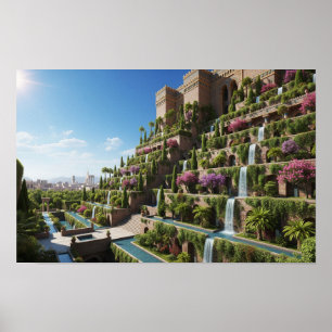 Hanging Gardens of Babylon Poster