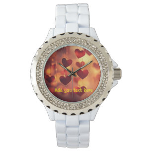 Hanging Hearts Wrist Watch - Customisable