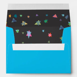HANGING HEBREW LETTERS Bat Bar Mitzvah Invitation Envelopes