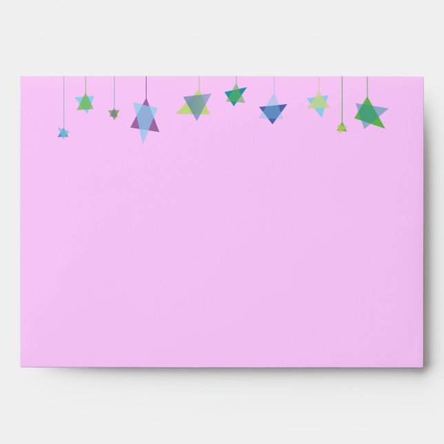 HANGING HEBREW LETTERS Customisable Envelope (Front)