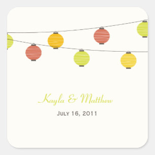Hanging Lanterns Favour Stickers or Envelope Seals