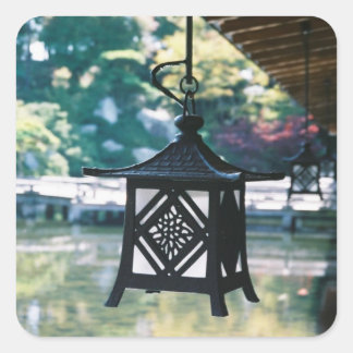 Hanging Lanterns Photography  Square Sticker