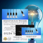 Hanging Lightbulbs, Electrician Advertising Flyer<br><div class="desc">Hanging Lightbulbs,  Electrician Advertising Flyers By The Business Card Store.</div>