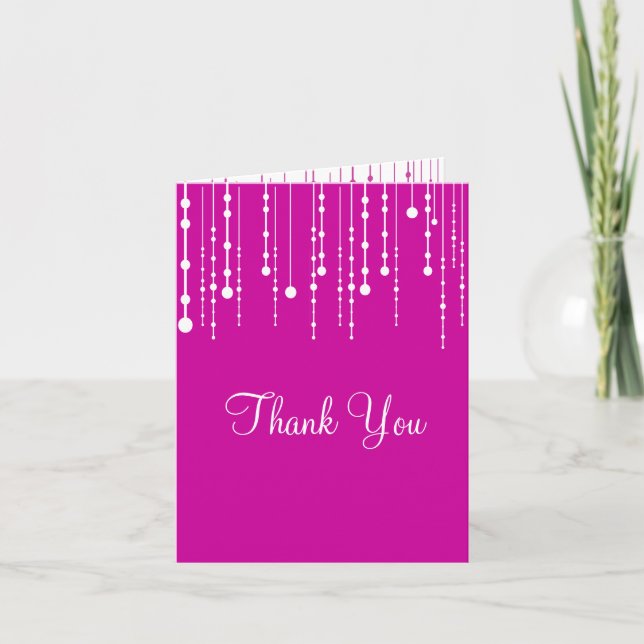 Hanging Lights Thank You Card (Front)