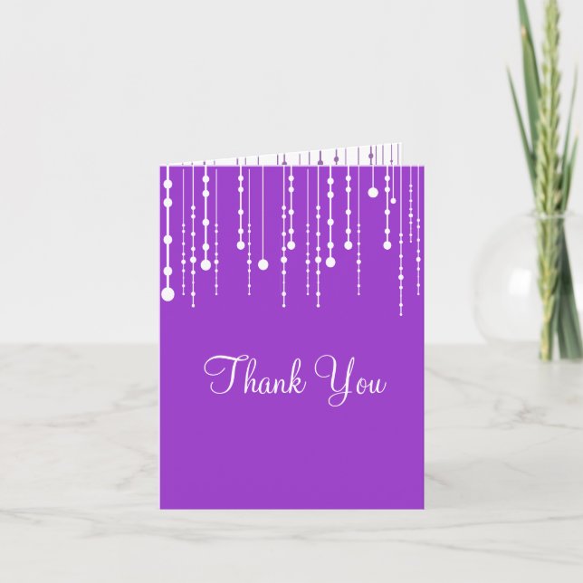 Hanging Lights Thank You Card (Front)