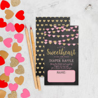 Hanging Love Hearts Little Sweetheart Baby Shower