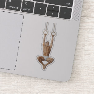 Hanging Male Gymnast Graphic